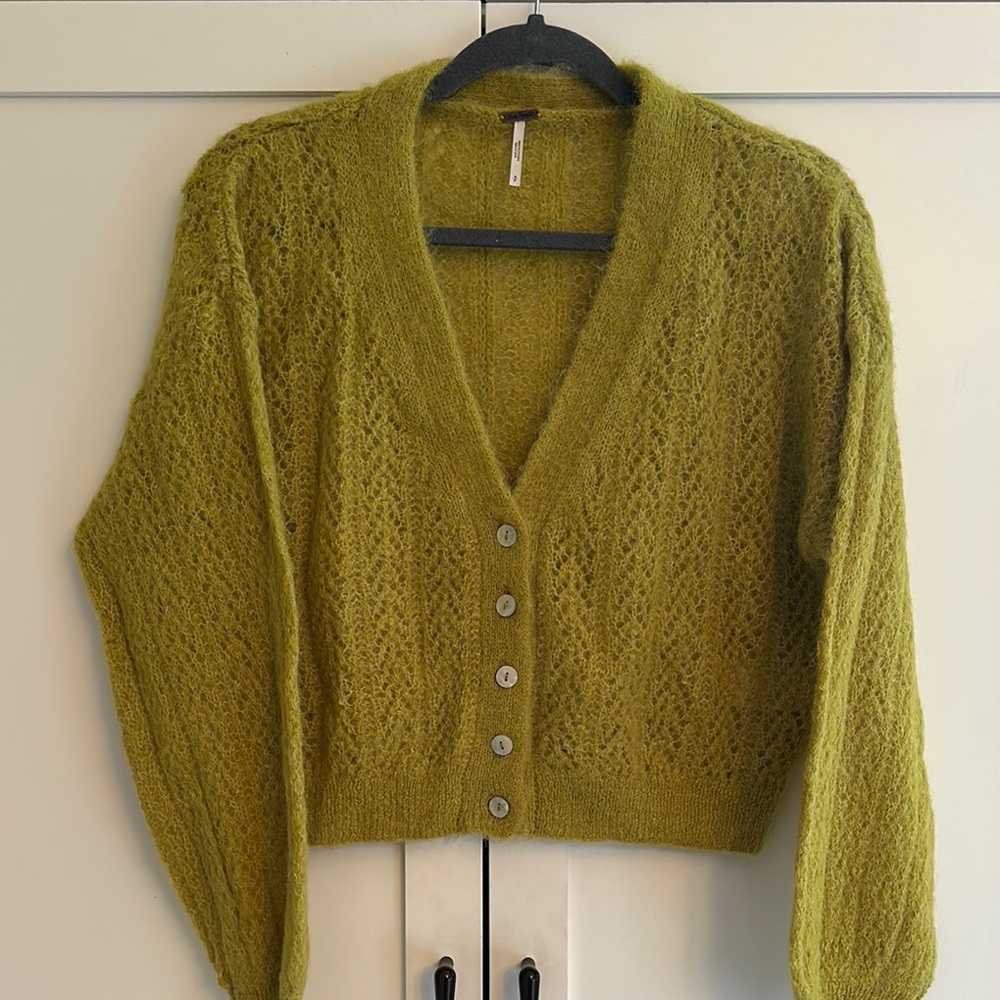FREE PEOPLE ALPACA KNIT AMELIA CARDIGAN